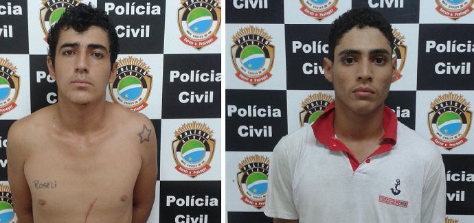 Segundo a pol&iacute;cia, Tiago e Theo est&atilde;o envolvidos no furto da F4000 - Foto: Jornal da Nova   